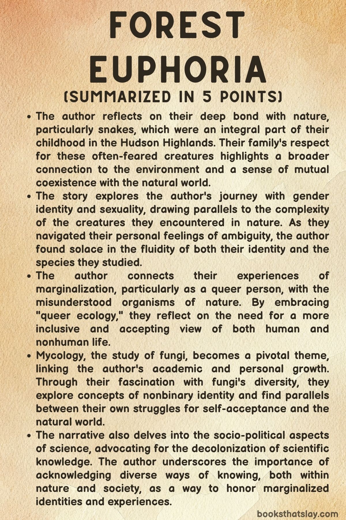 Forest Euphoria Summary and Analysis