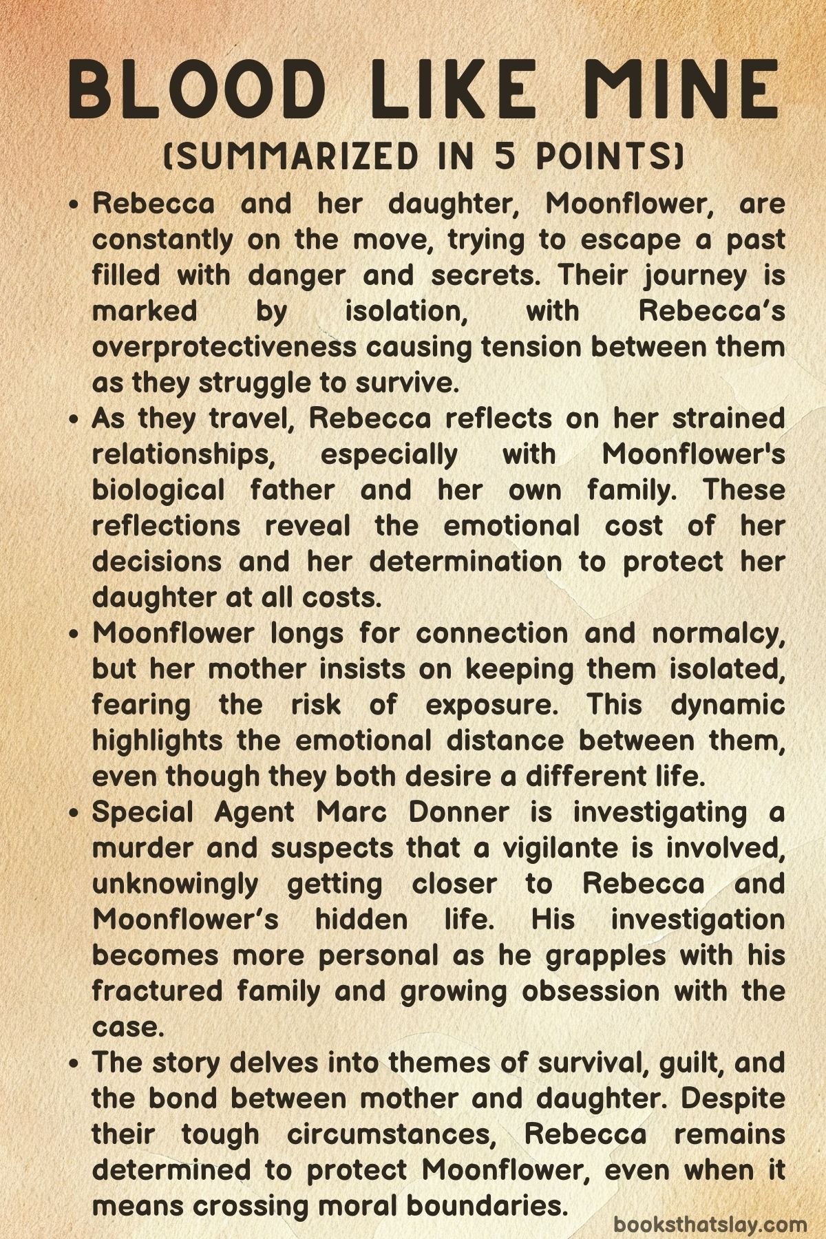 Blood Like Mine Summary