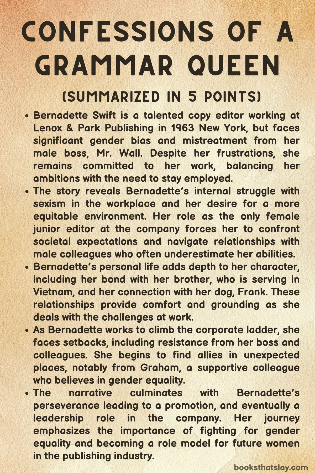 Confessions of a Grammar Queen Summary