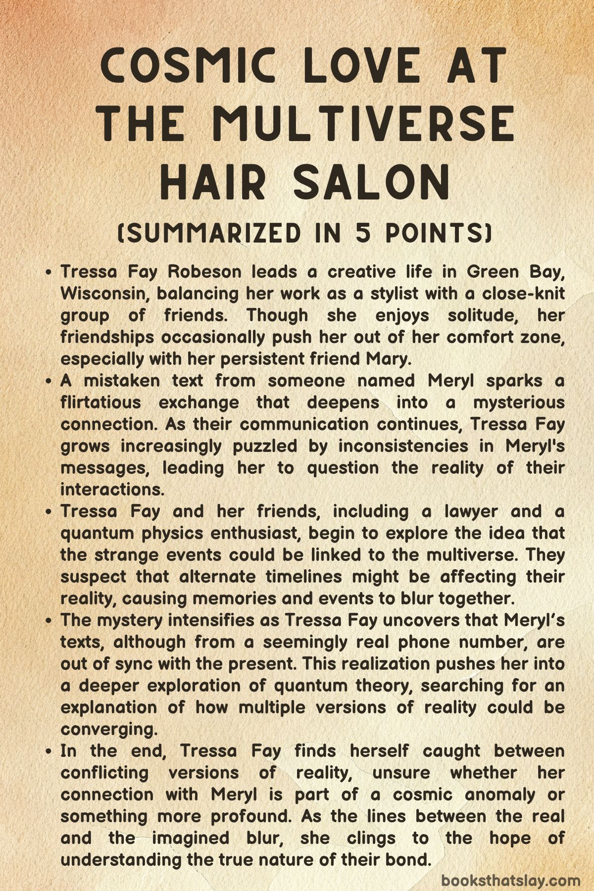 Cosmic Love at the Multiverse Hair Salon Summary