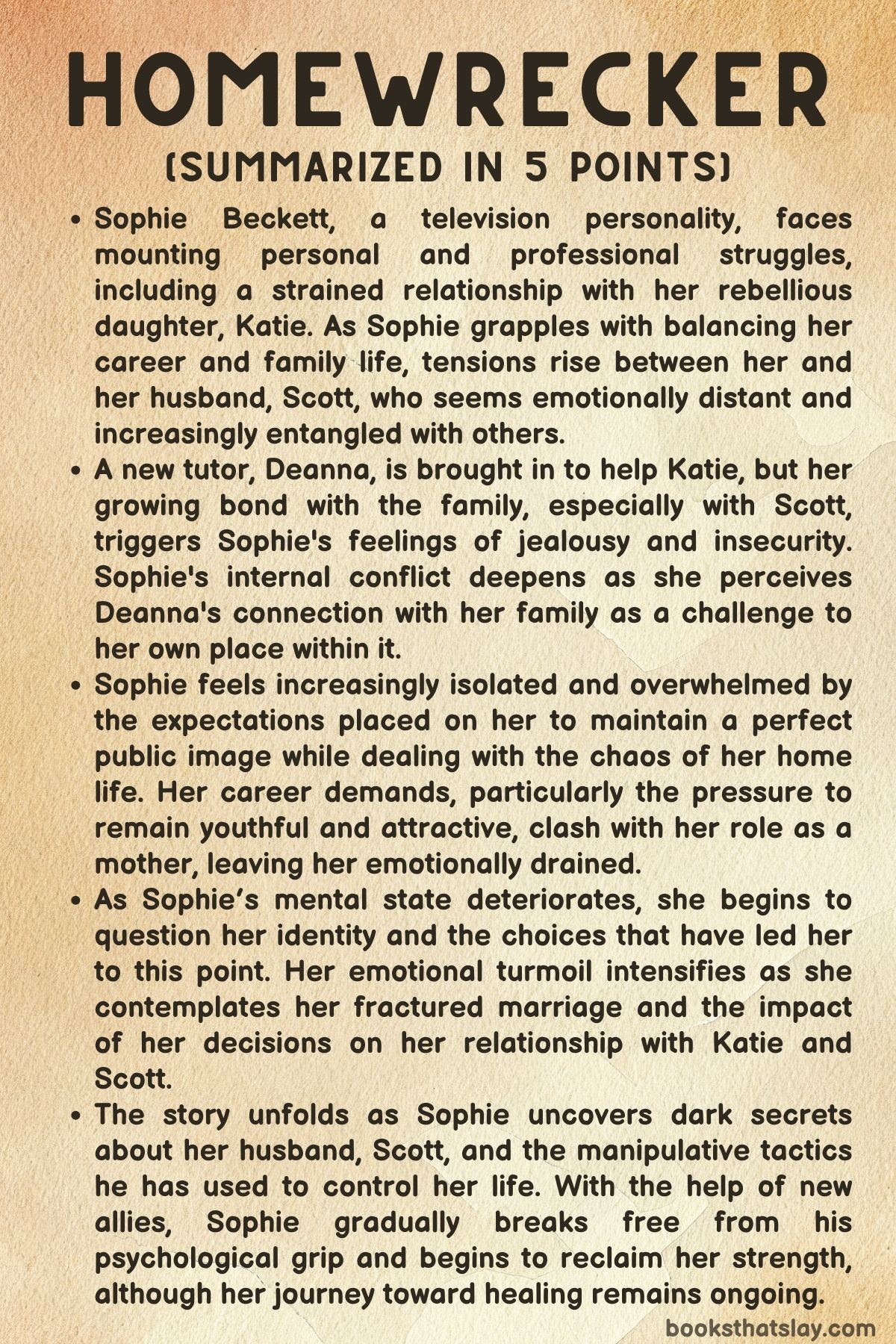 Homewrecker by JM Dalgliesh Summary