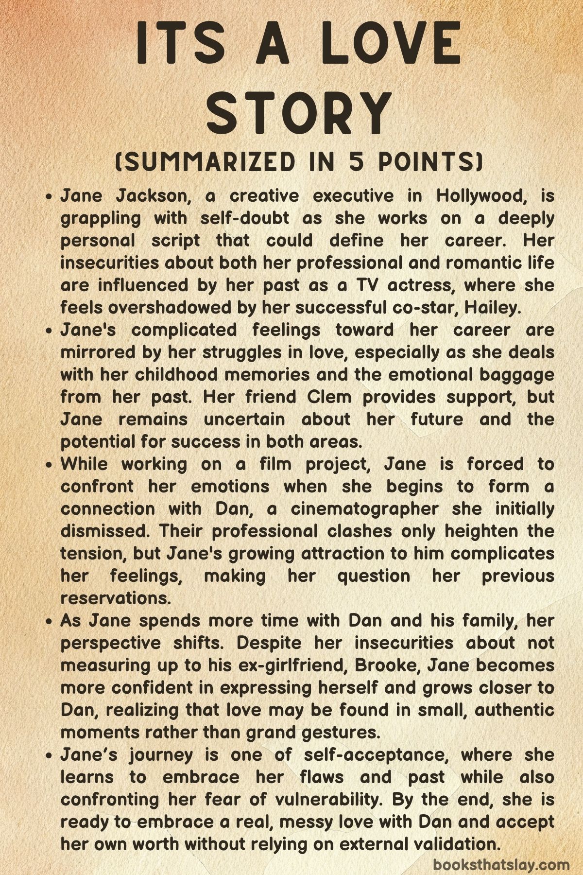 It’s A Love Story by Annabel Monaghan Summary