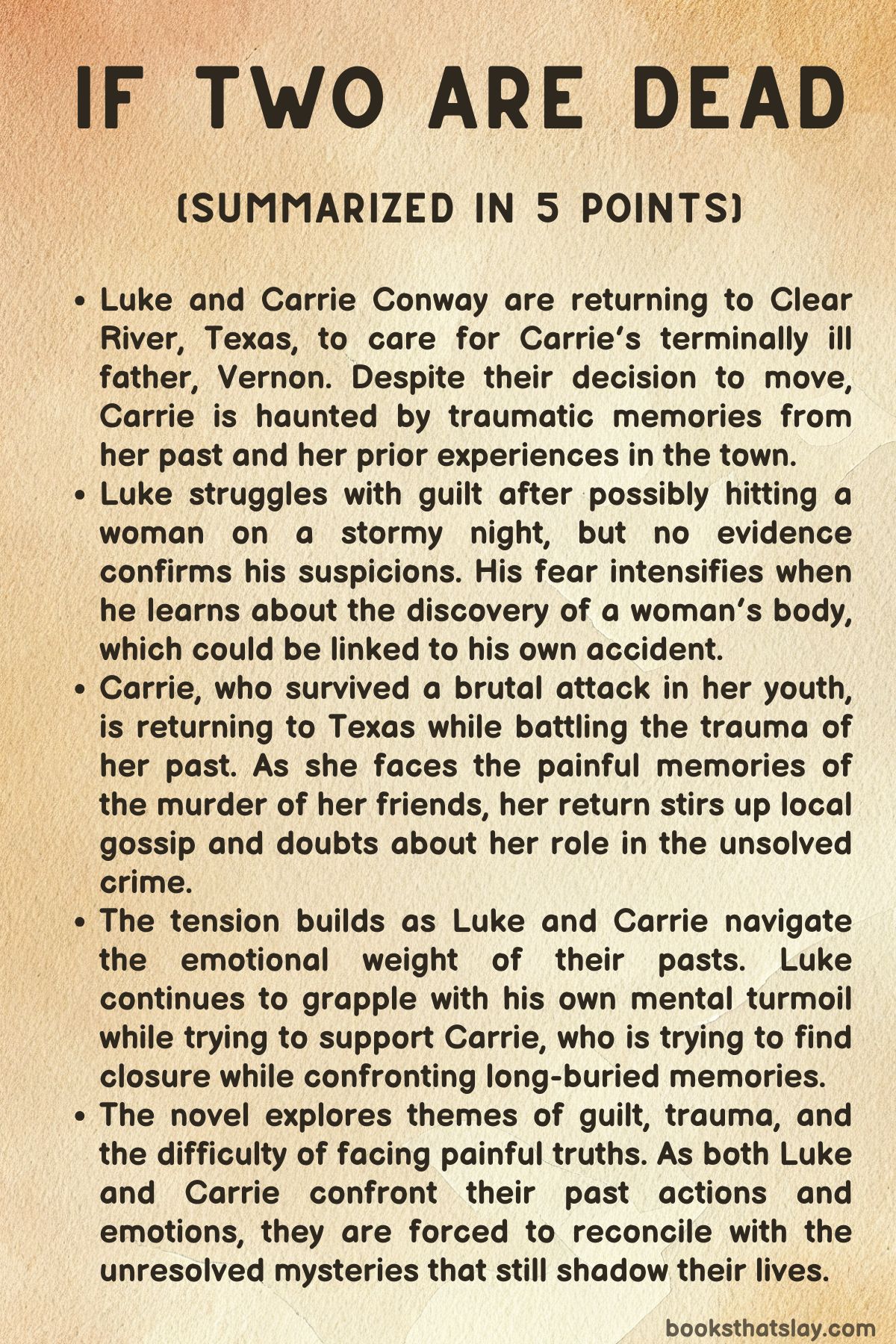 If Two Are Dead Summary