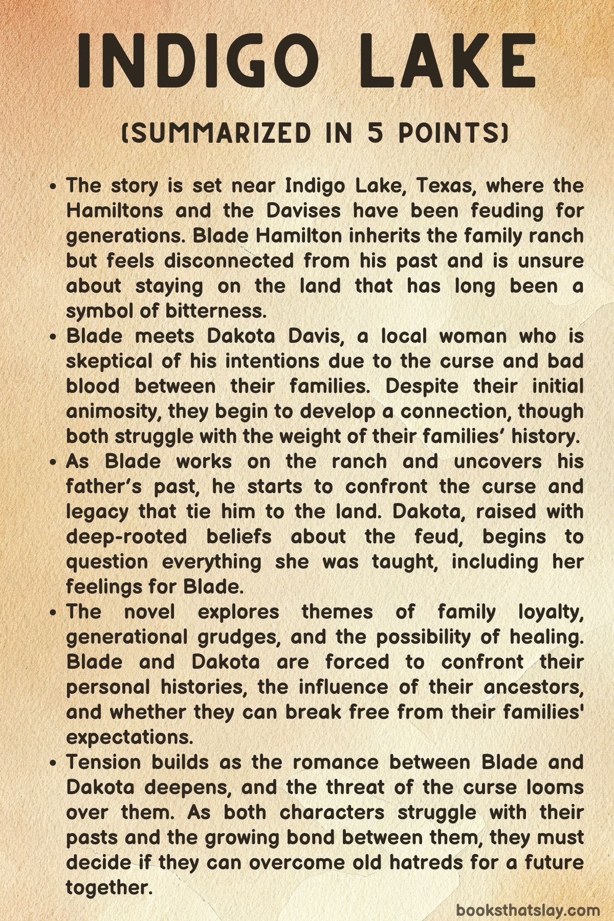 Indigo Lake Summary