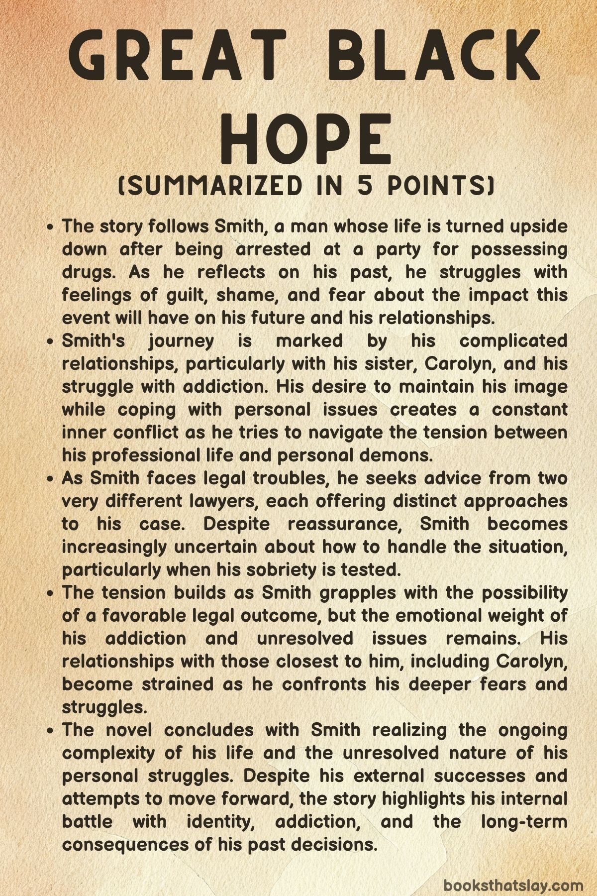 Great Black Hope Summary