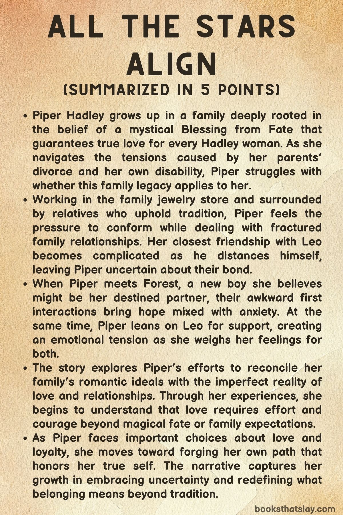 All The Stars Align Summary