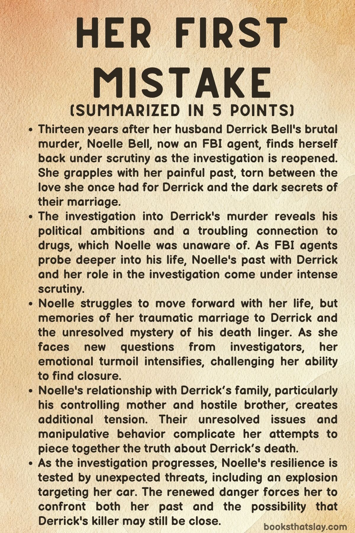 Her First Mistake Summary, Characters and Themes
