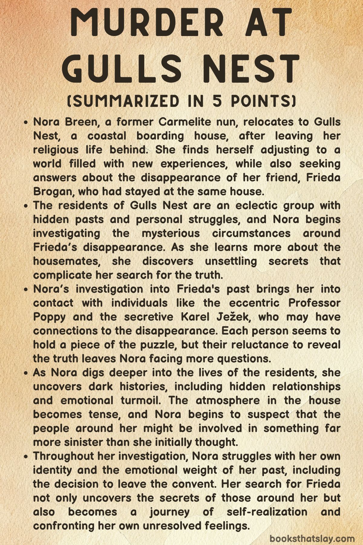 Murder at Gulls Nest Summary