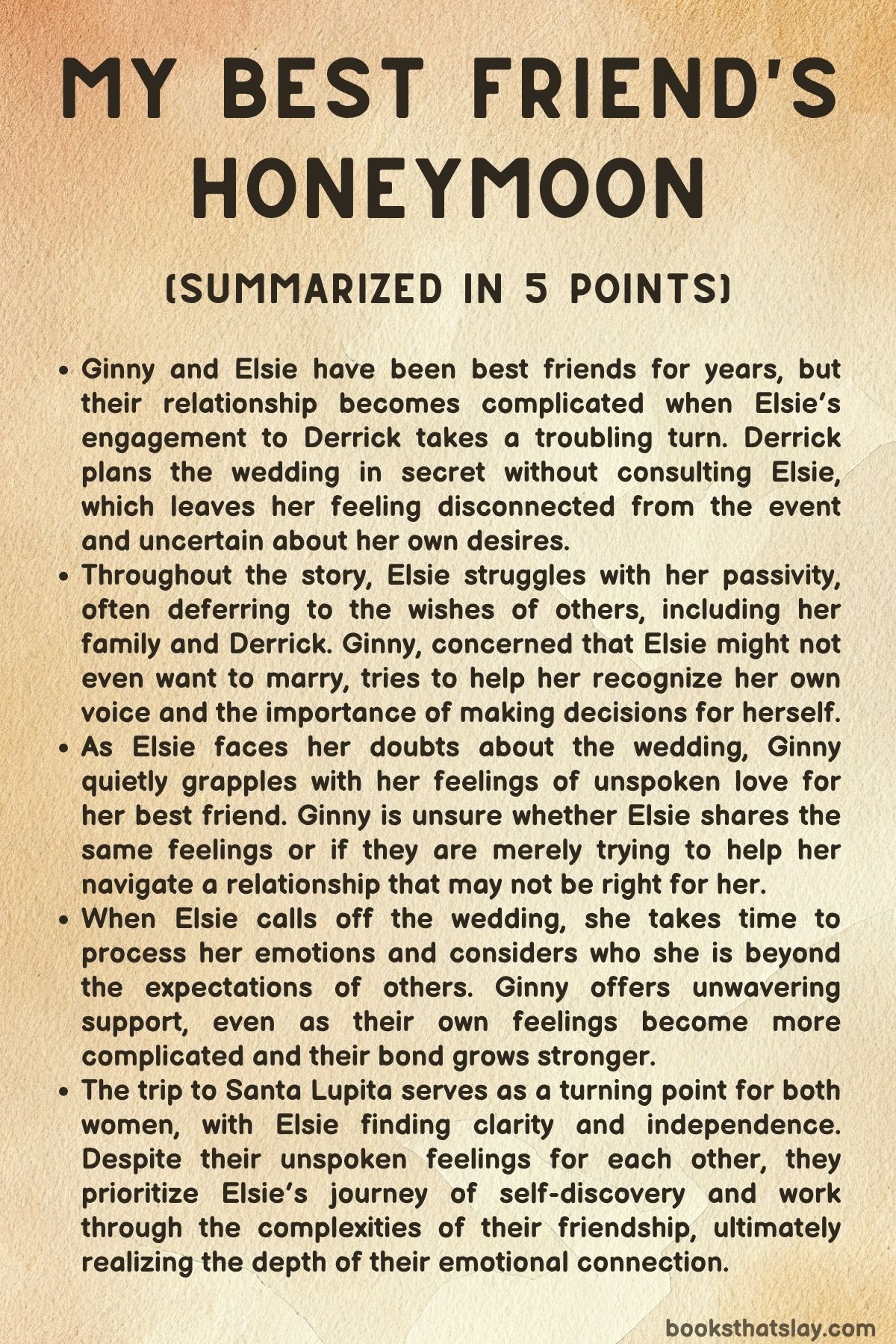 My Best Friend's Honeymoon Summary