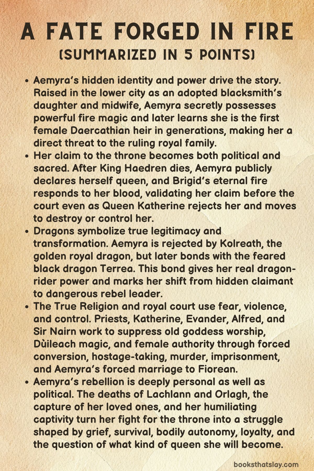 a fate forged in blood summary