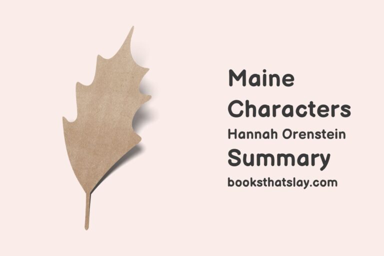 Maine by Hannah Orenstein Summary, Characters and Themes
