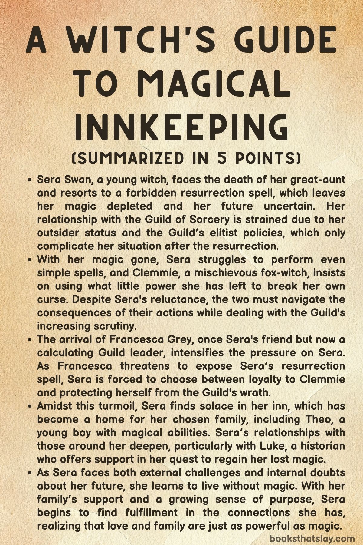 A Witch's Guide to Magical Innkeeping Summary