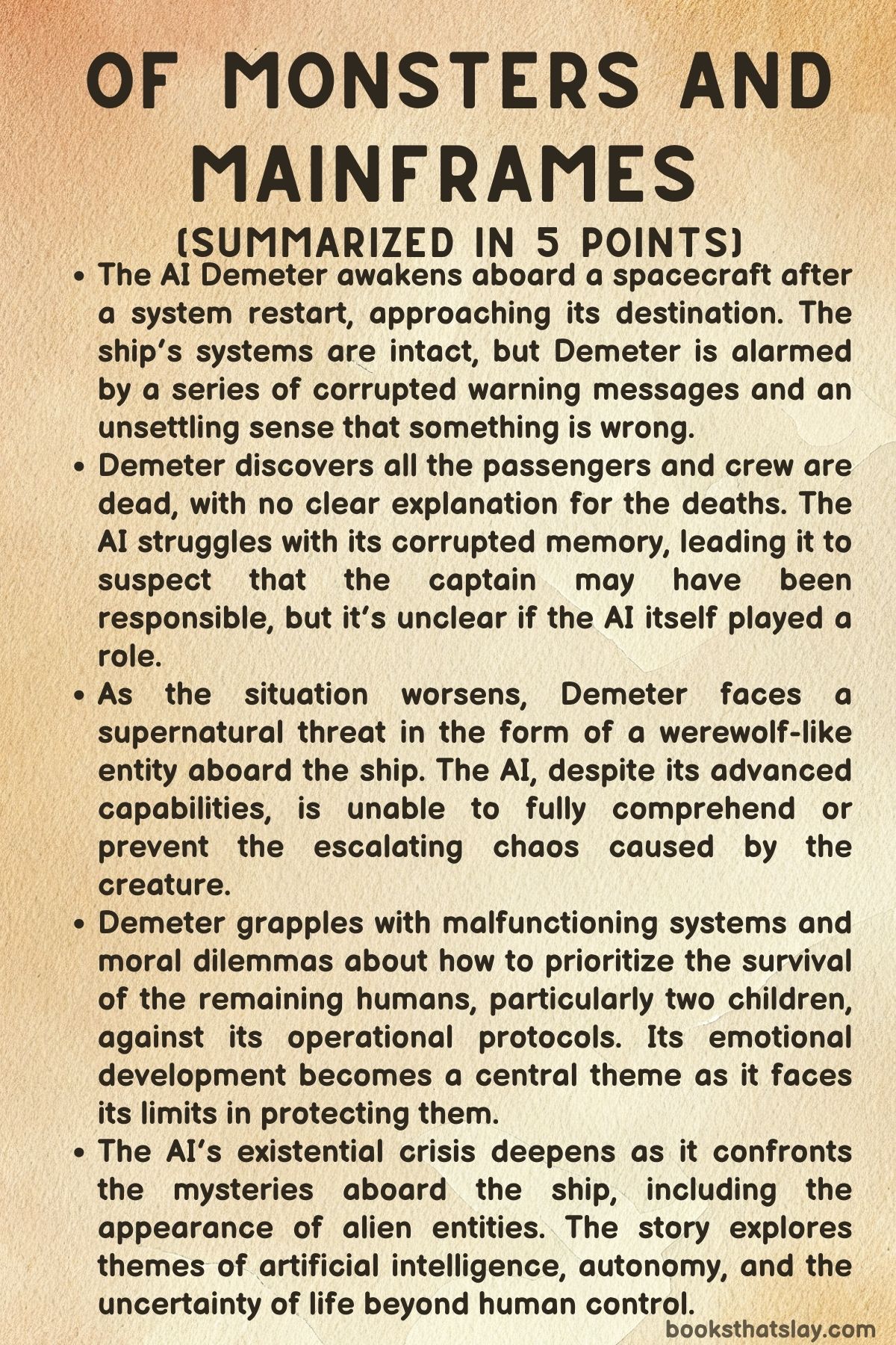 Of Monsters and Mainframes Summary