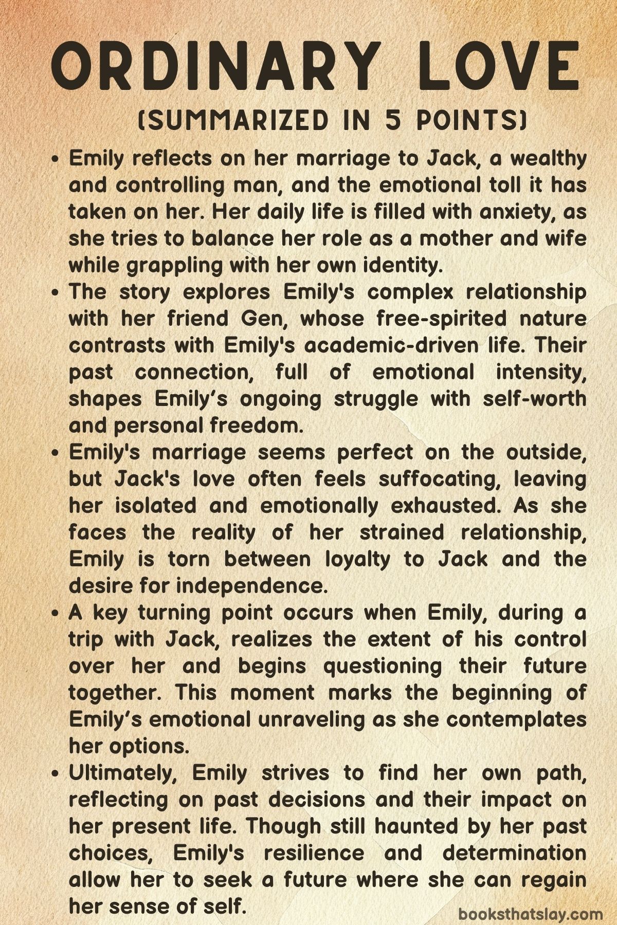 Ordinary Love Summary