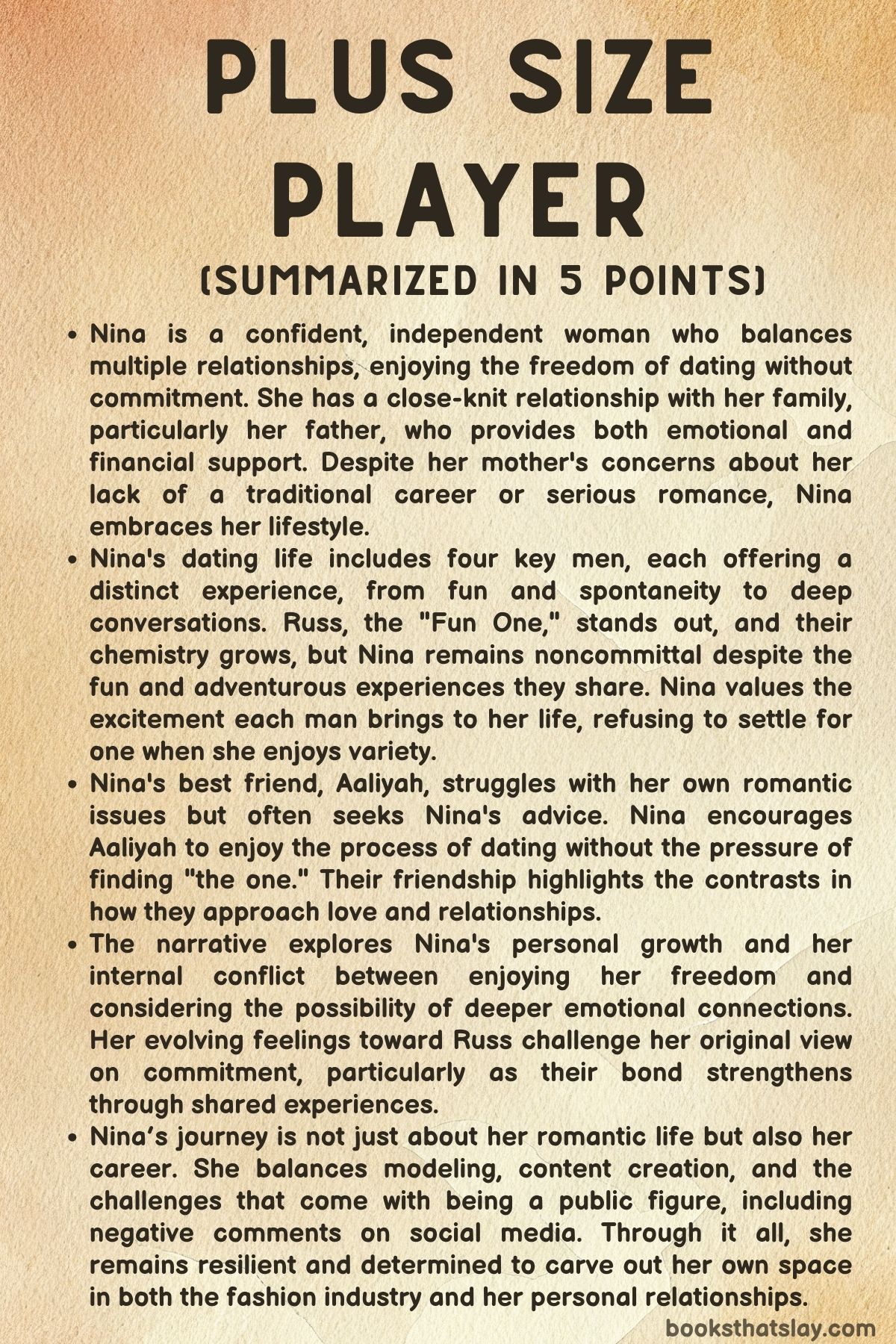 Plus Size Player Summary