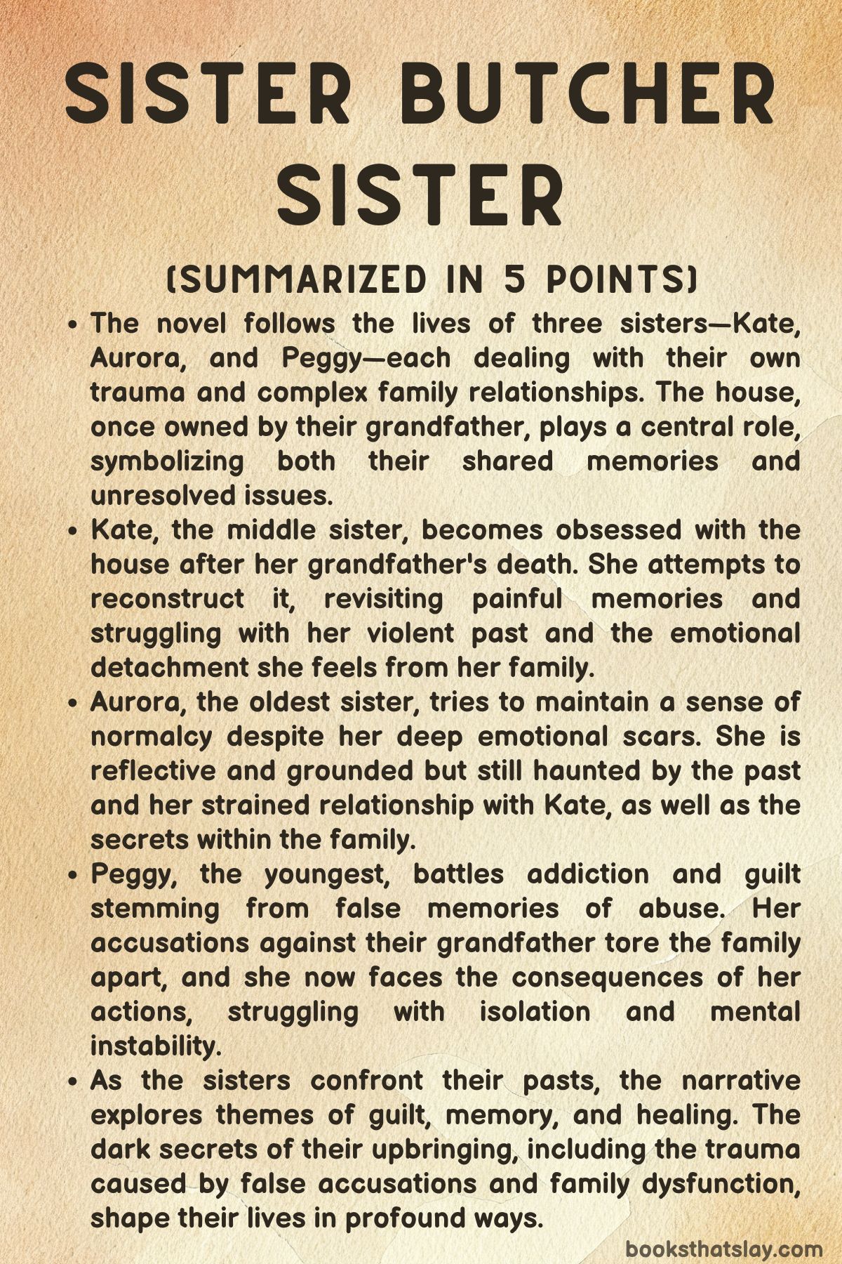 Sister Butcher Sister Summary