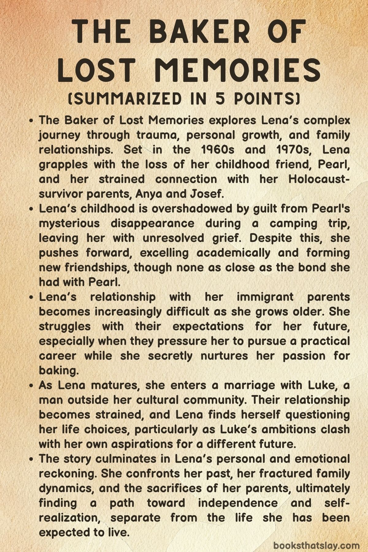 The Baker of Lost Memories Summary