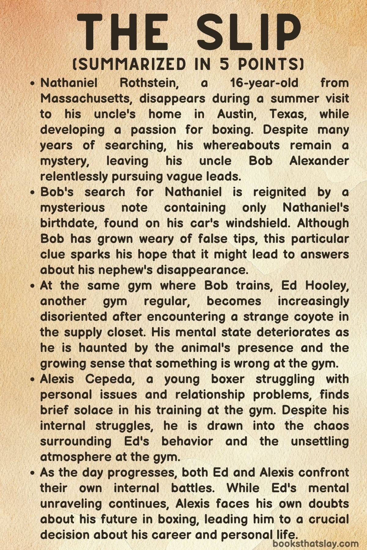 The Slip by Lucas Schaefer Summary