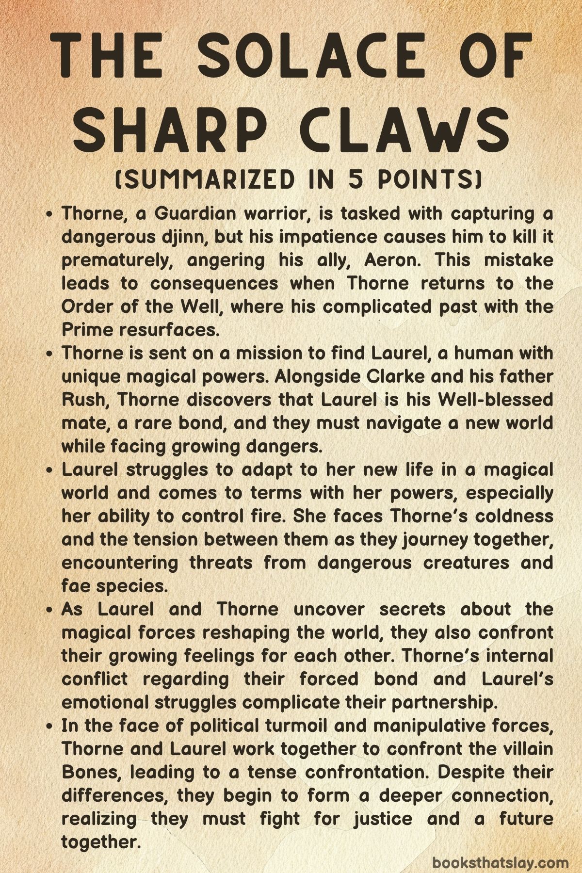 The Solace of Sharp Claws Summary