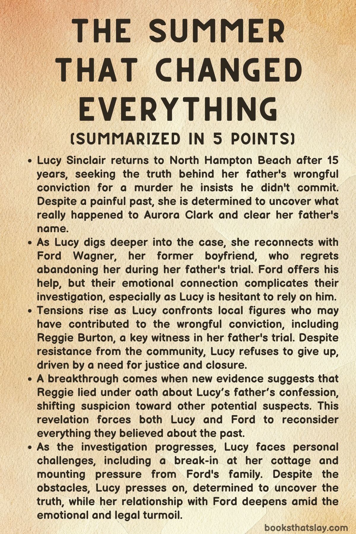 The Summer That Changed Everything Summary