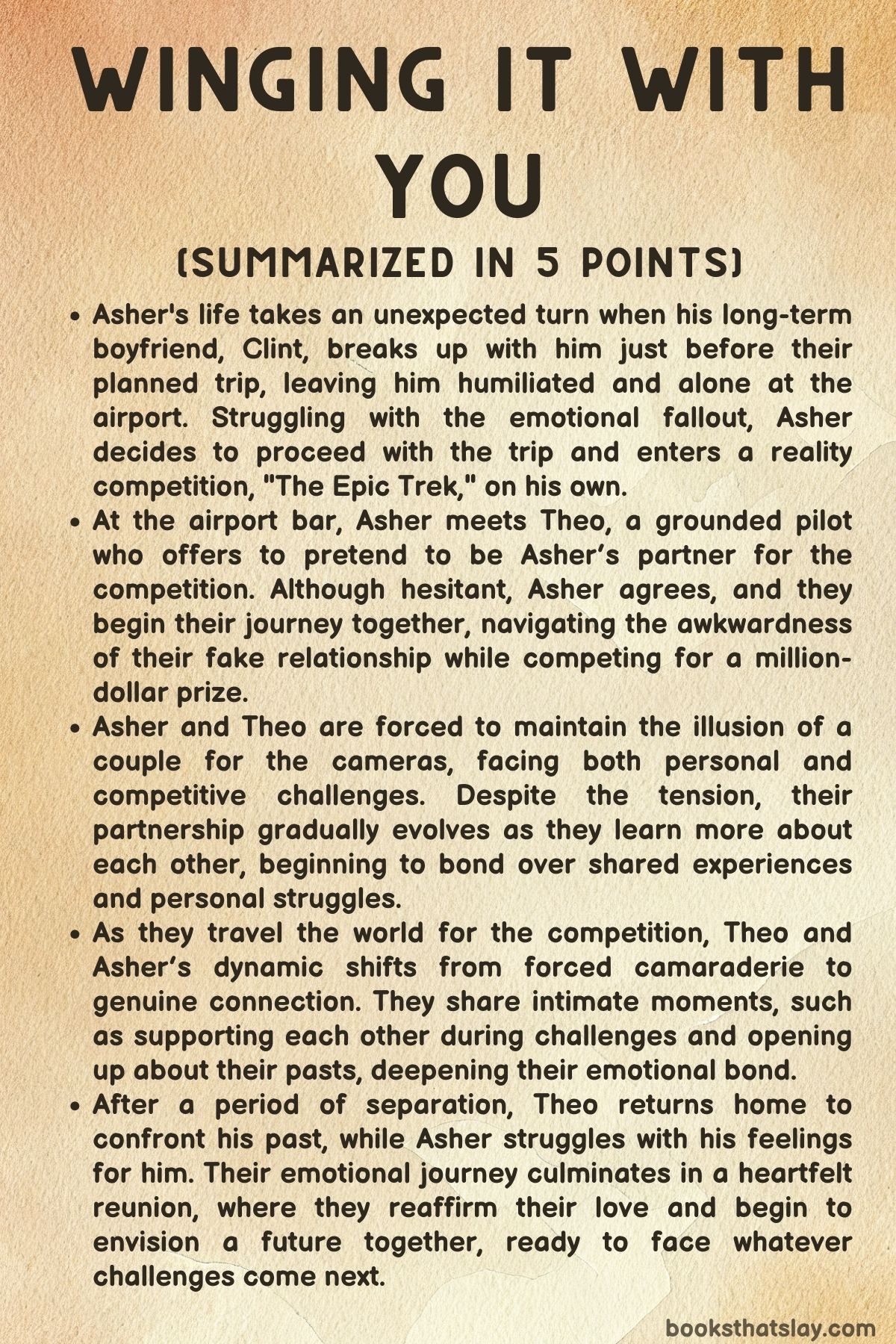 Winging It with You Summary, Characters and Themes