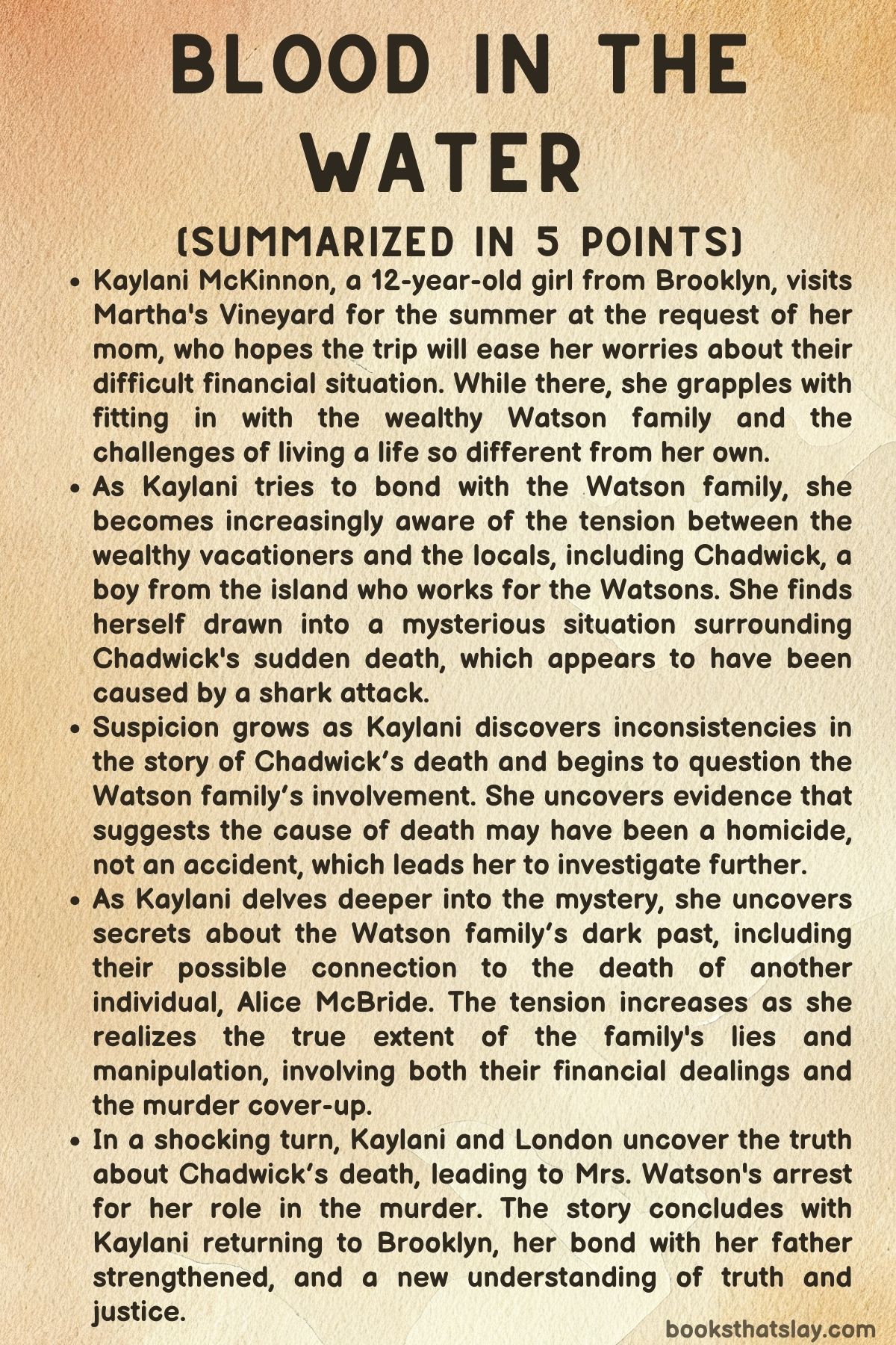 Blood In The Water Summary