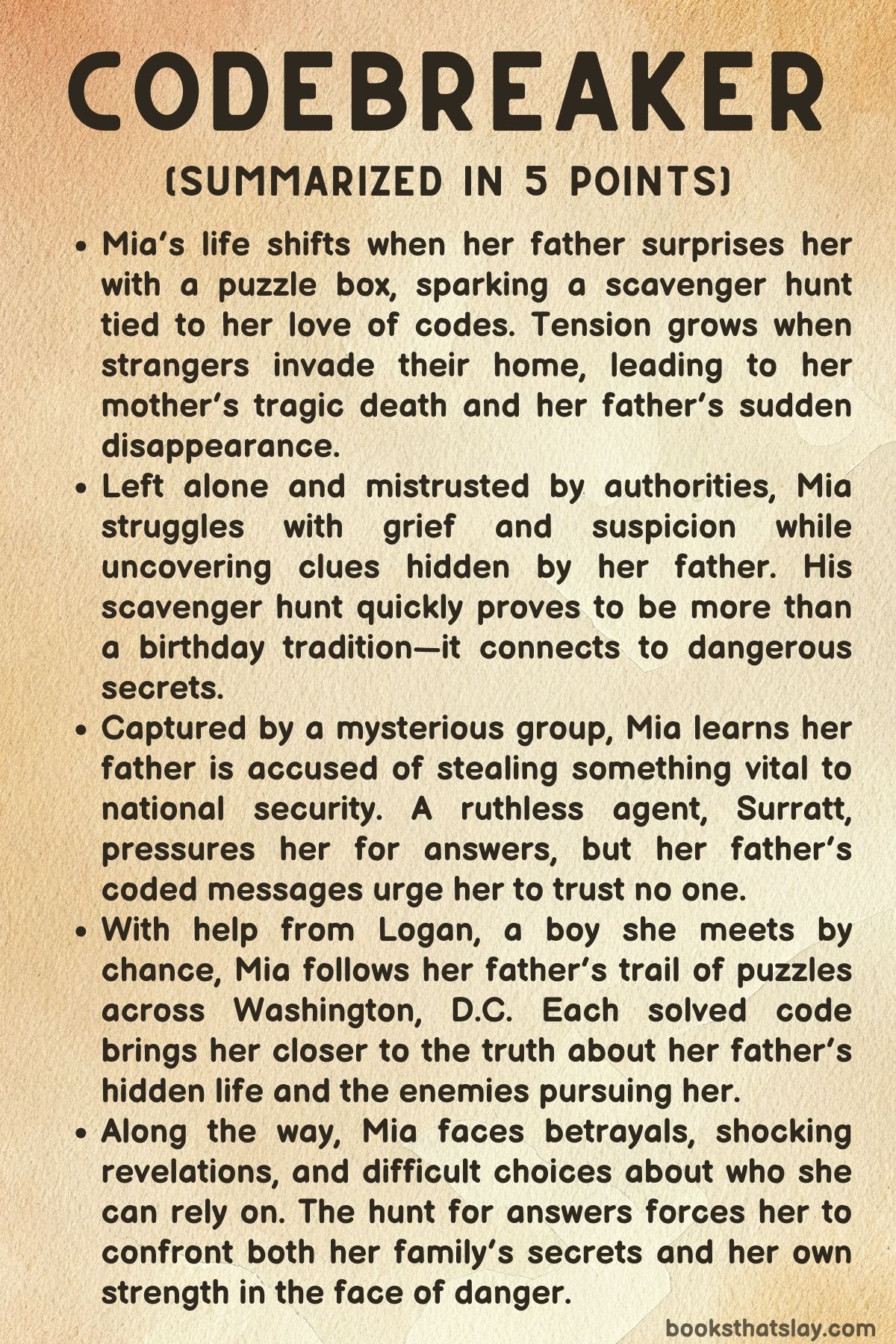 Codebreaker by Jay Martel Summary