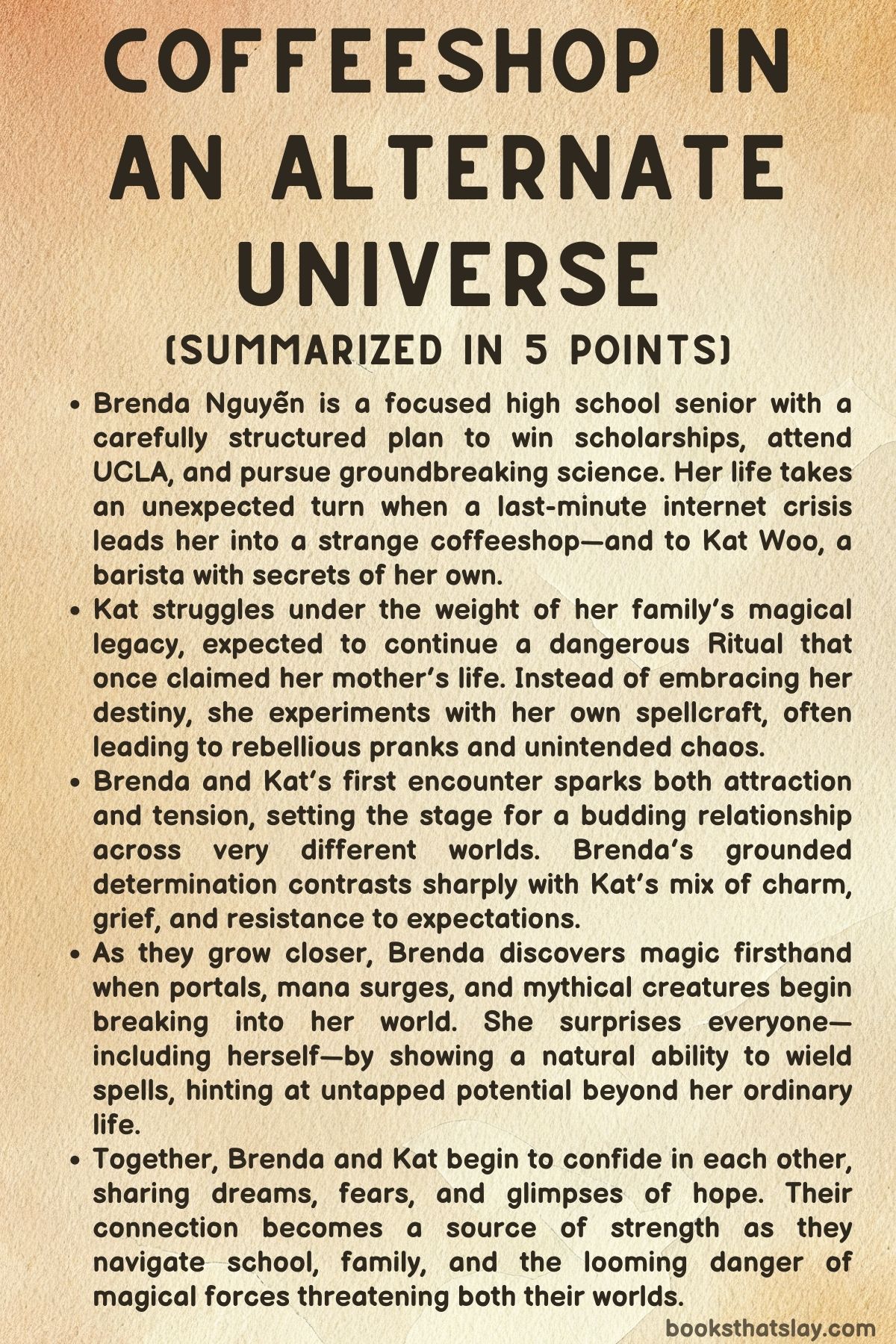 Coffeeshop in an Alternate Universe Summary