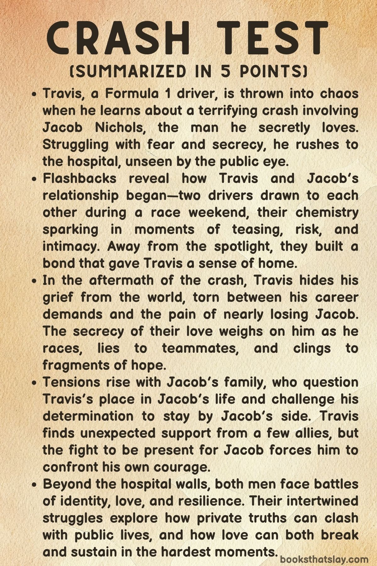 Crash Test by Amy James Summary