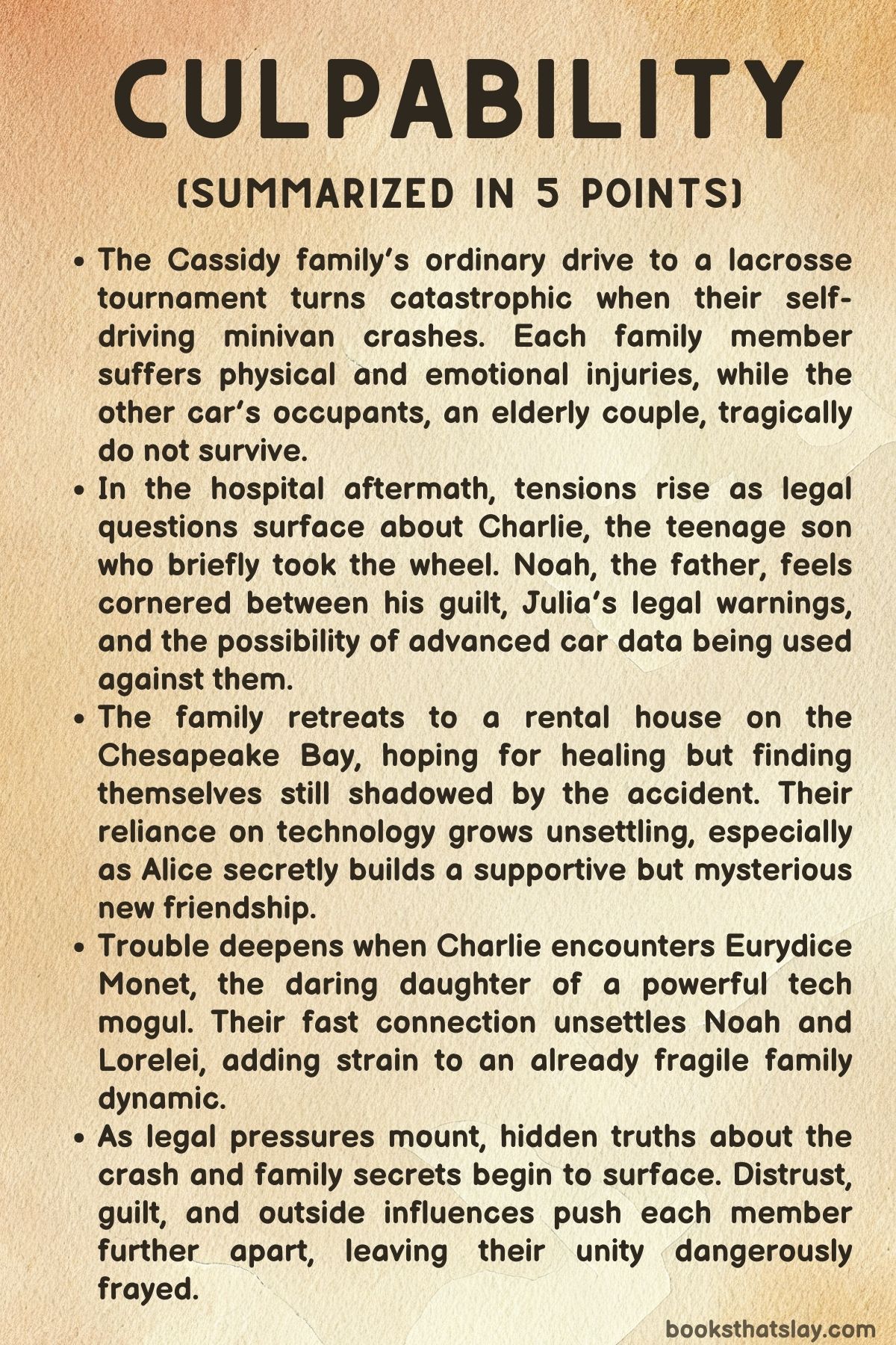 Culpability by Bruce Holsinger Summary