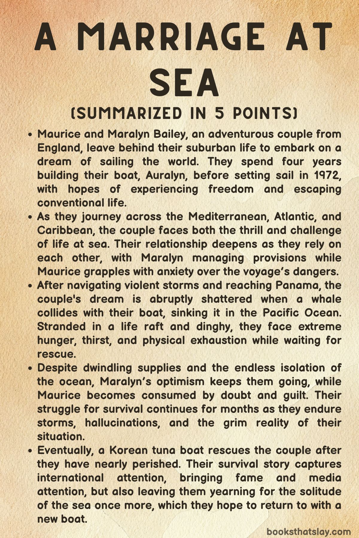 A Marriage at Sea Summary