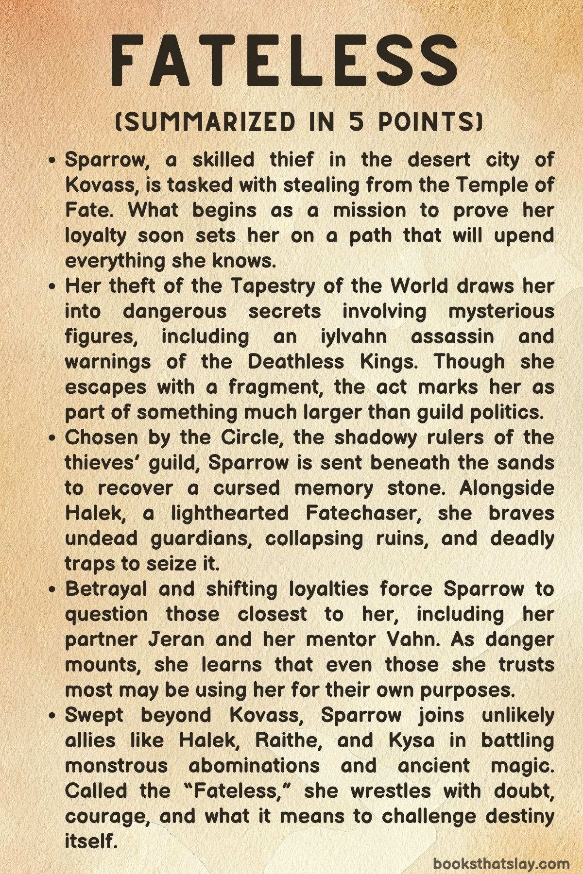 Fateless by Julie Kagawa Summary