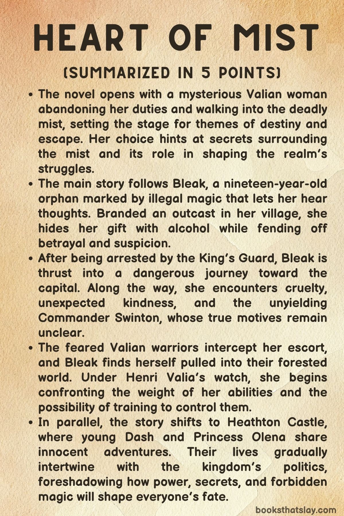 Heart of Mist Summary