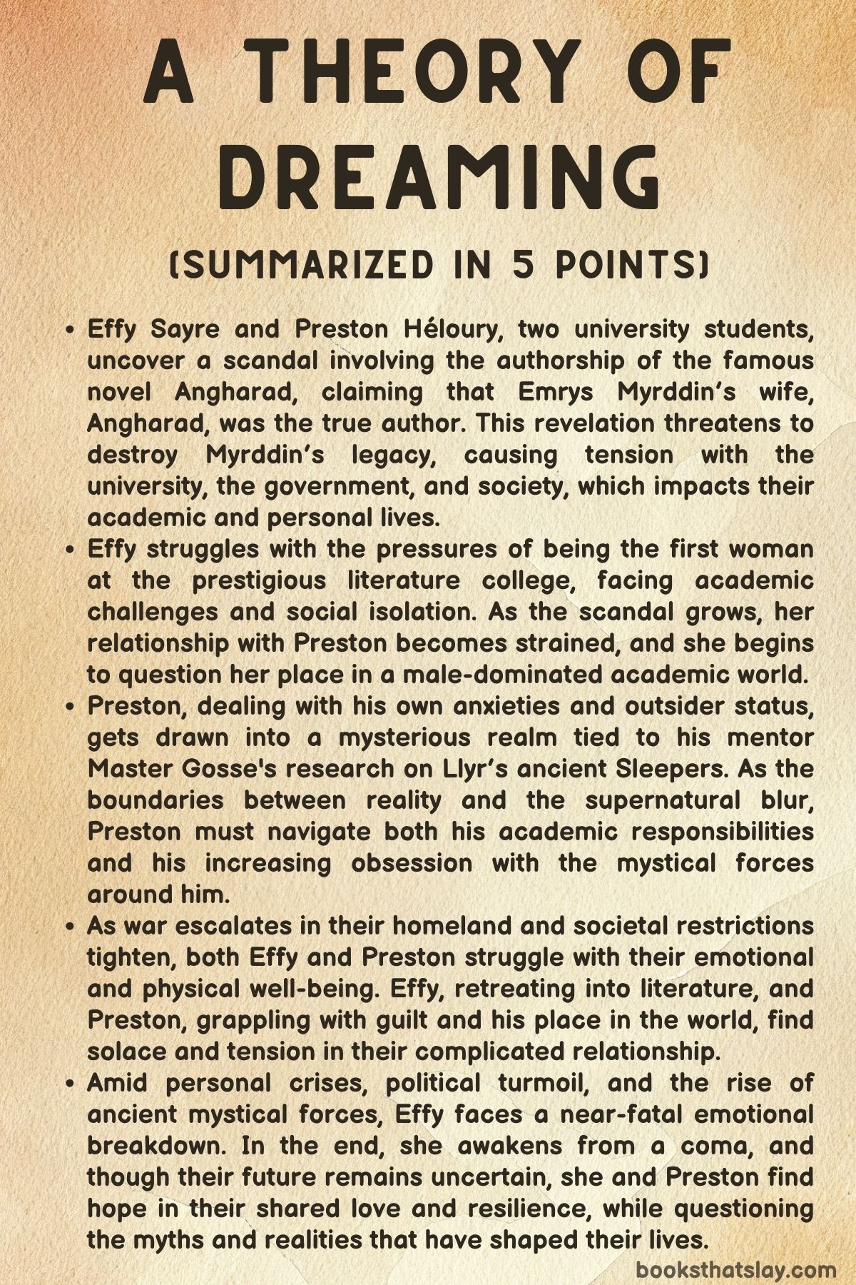 A Theory of Dreaming Summary