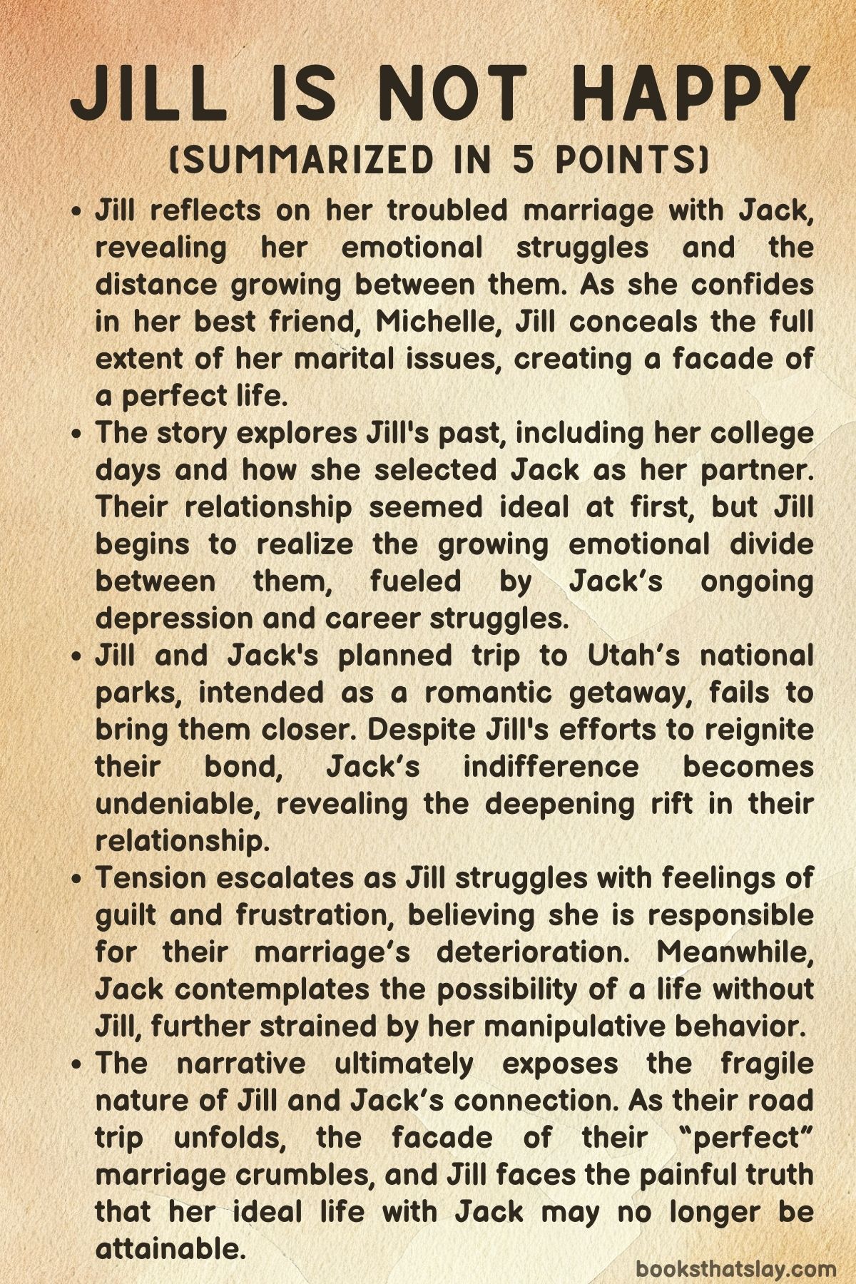 Jill is Not Happy Summary