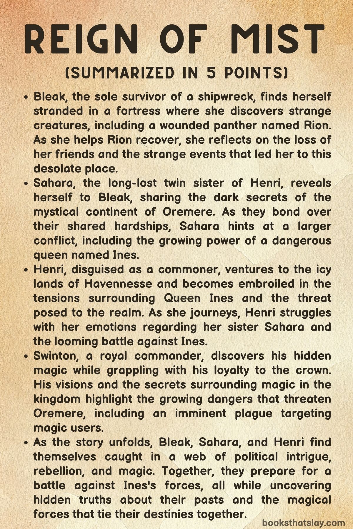 Reign of Mist Summary