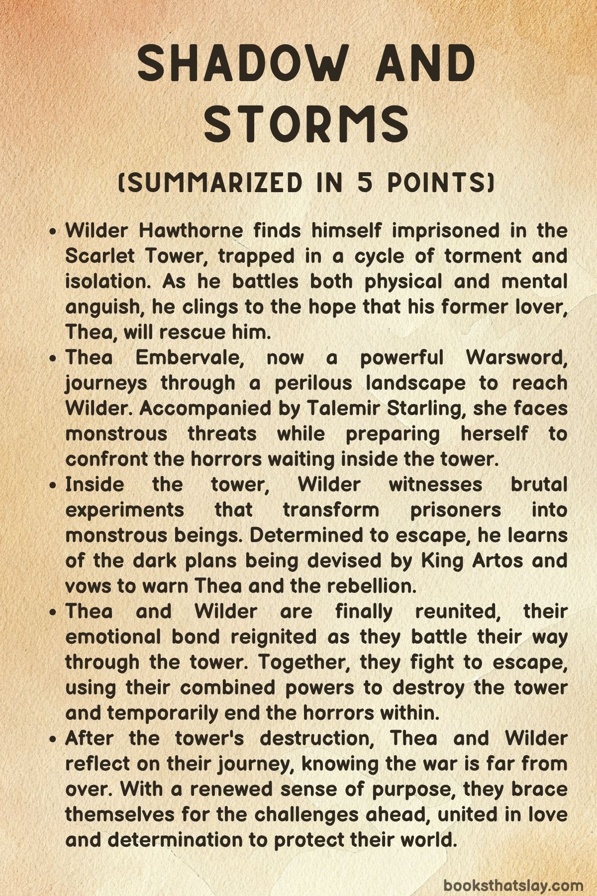 Shadow and Storms Summary