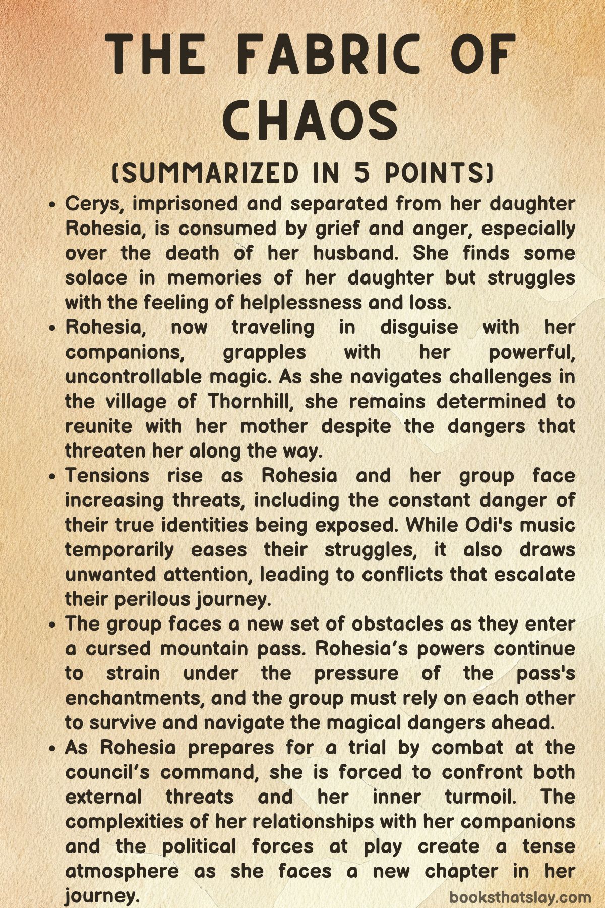 the fabric of chaos summary