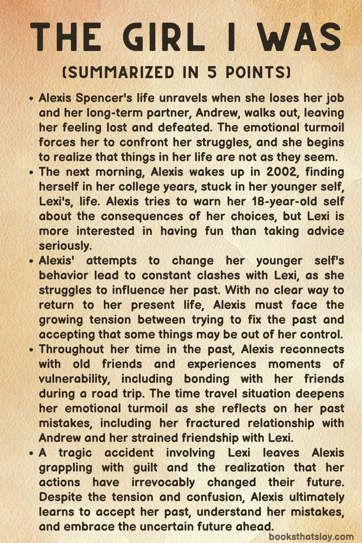 the girl I was summary