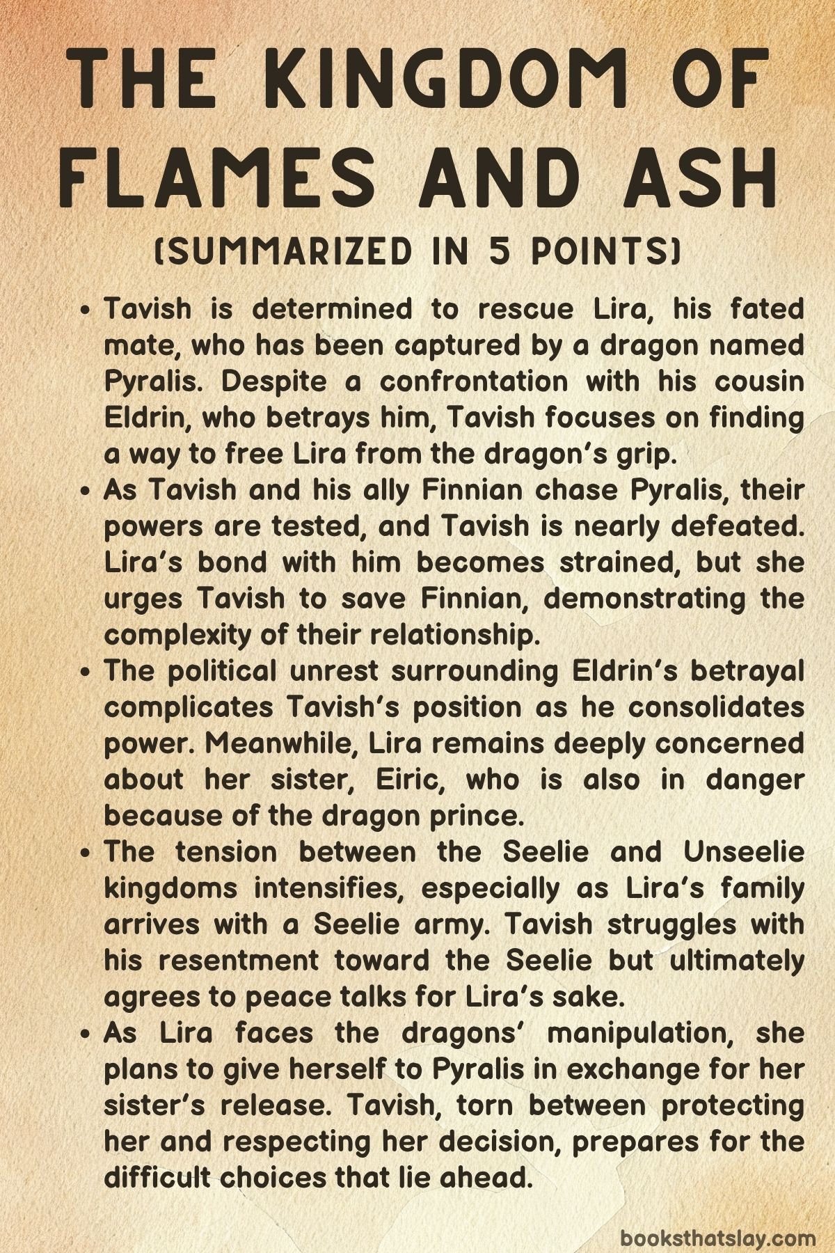 The Kingdom of Flames and Ash Summary