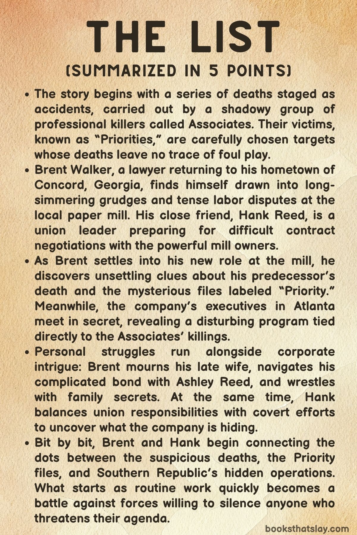 the list by steve berry summary