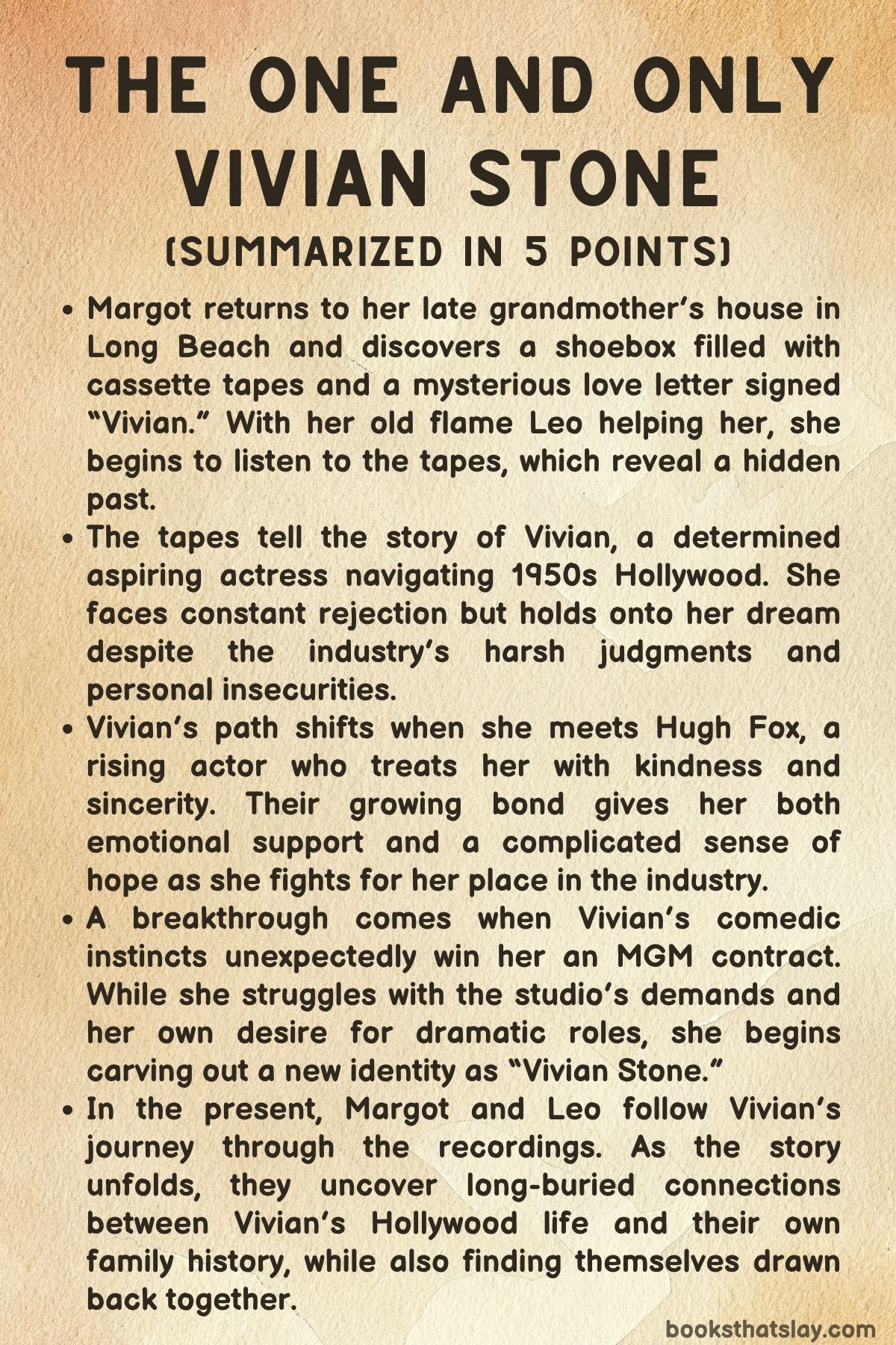 The One and Only Vivian Stone Summary