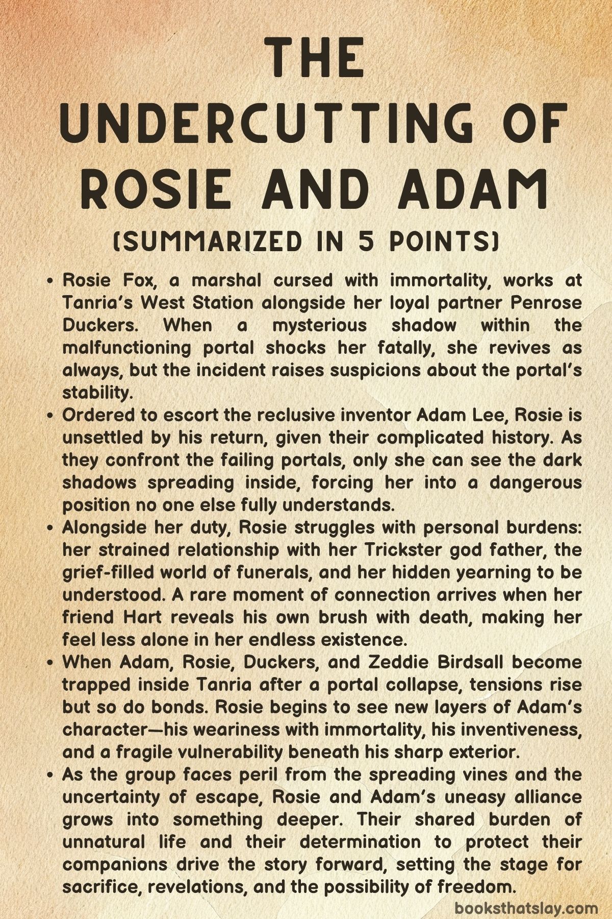 The Undercutting of Rosie and Adam Summary