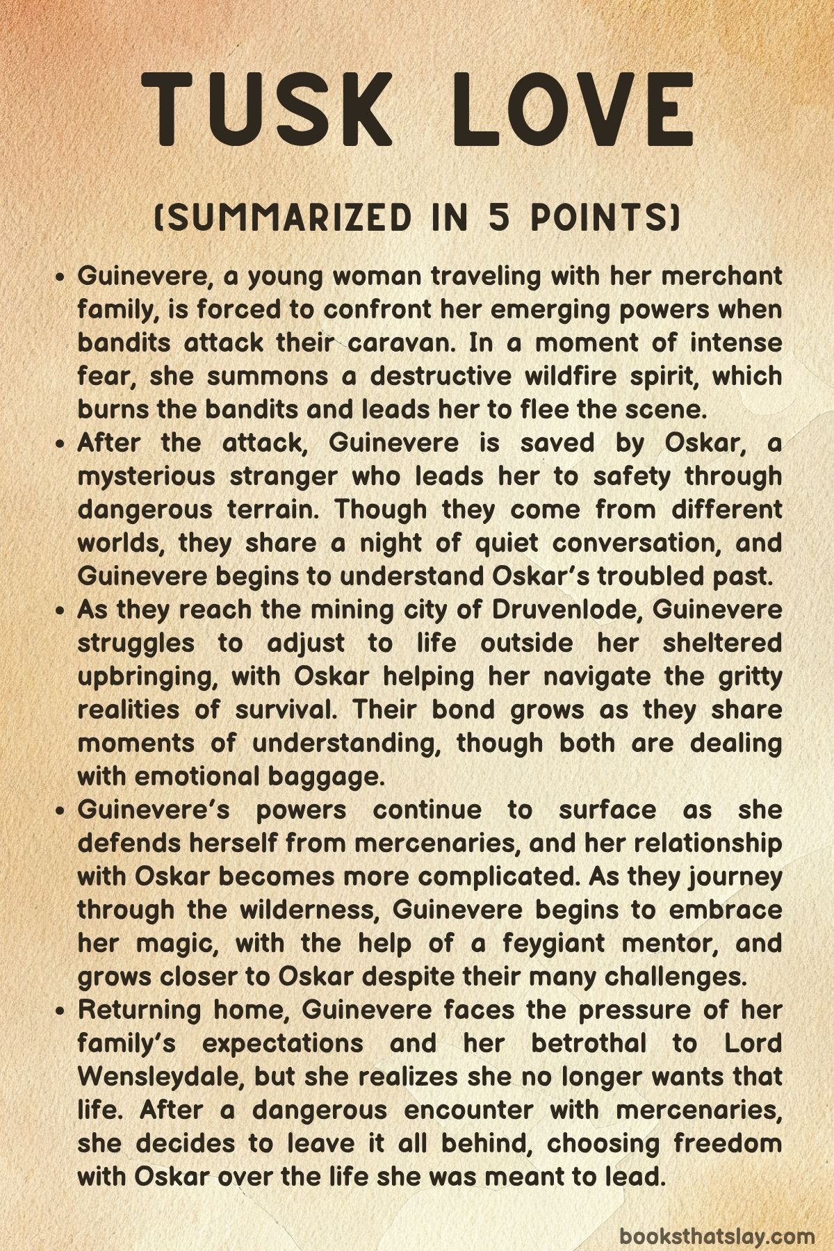 Tusk Love Summary