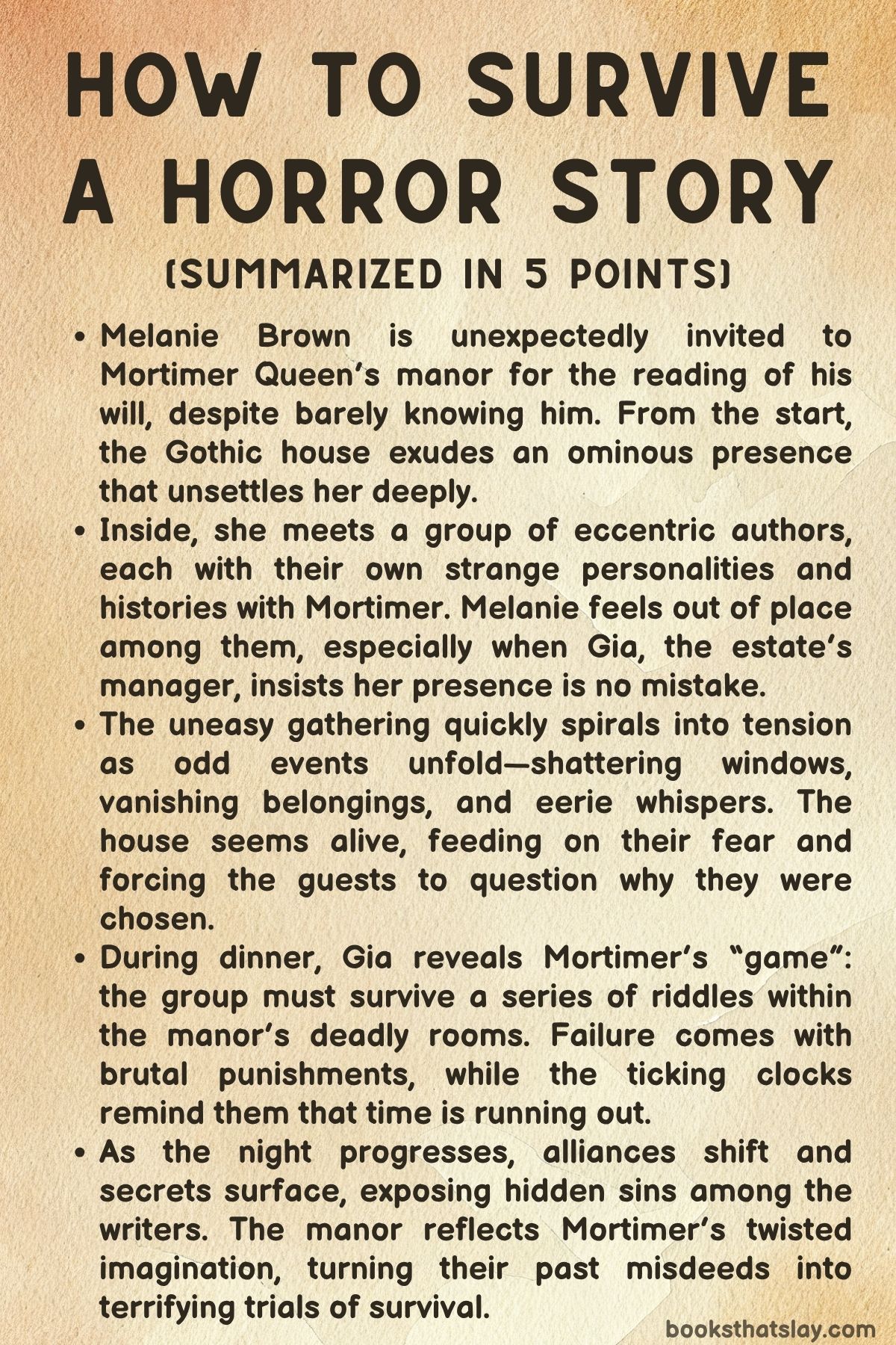 How to Survive a Horror Story Summary