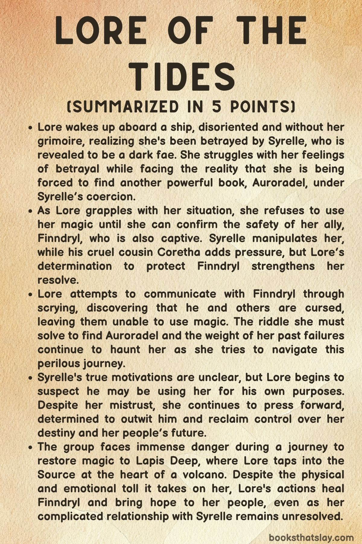 Lore of the Tides Summary