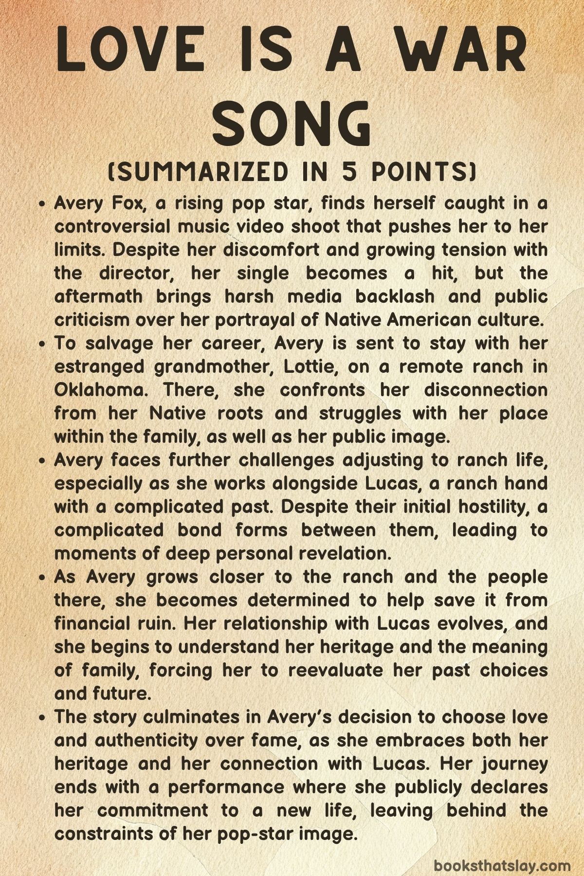 Love is a War Song Summary