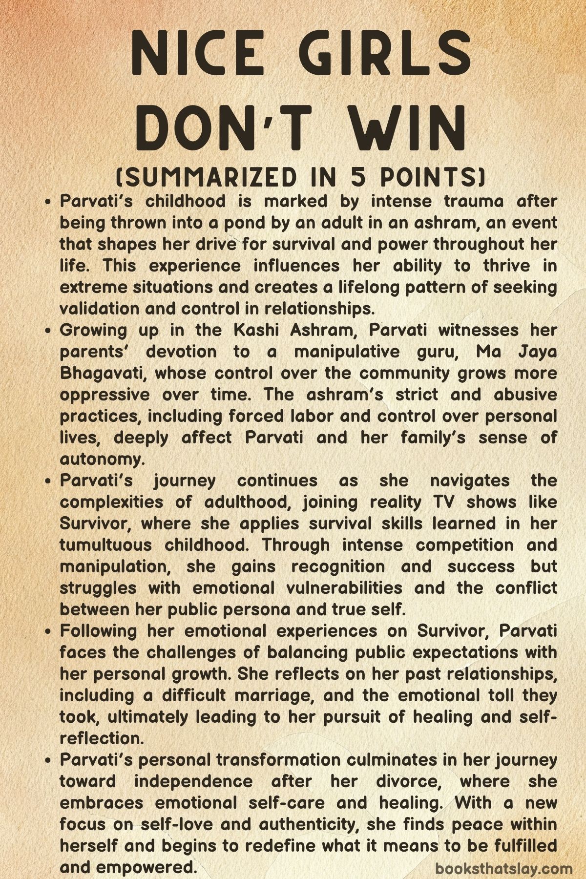 Nice Girls Don't Win Summary