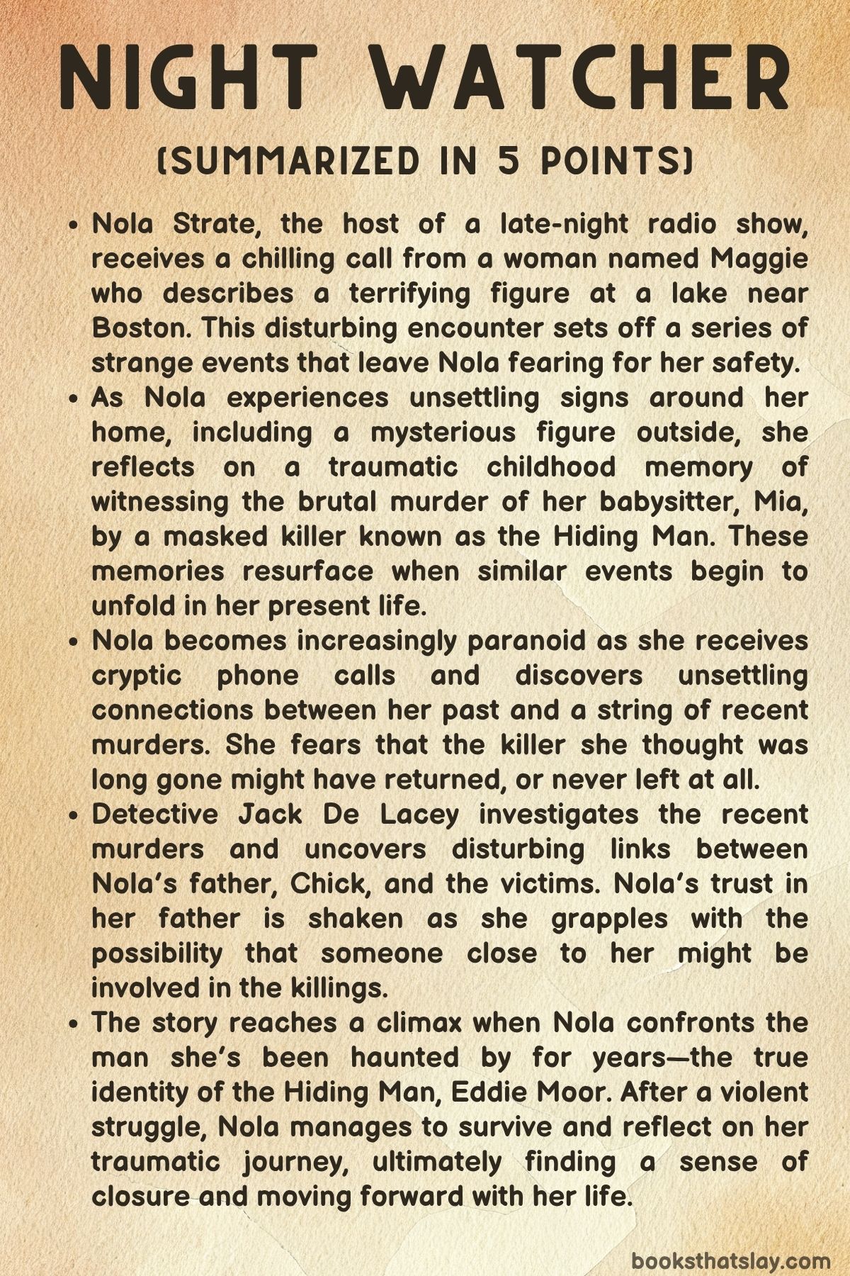 Night Watcher Summary