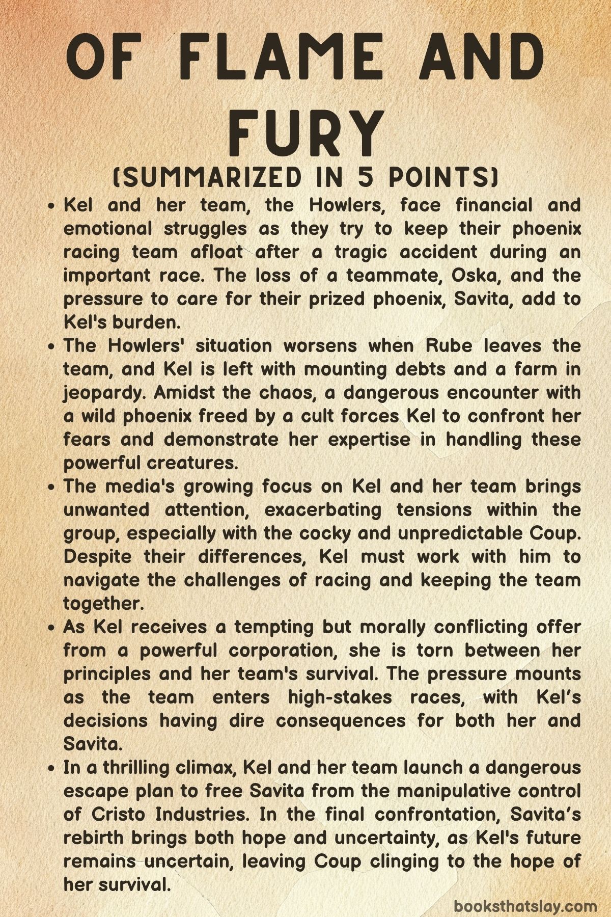 Of Flame and Fury Summary